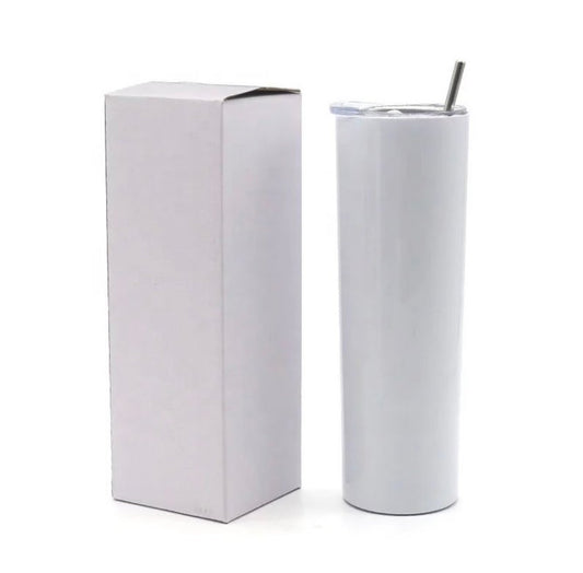 Sublimation Blank-20 oz. Skinny Straight (No Taper) Tumbler